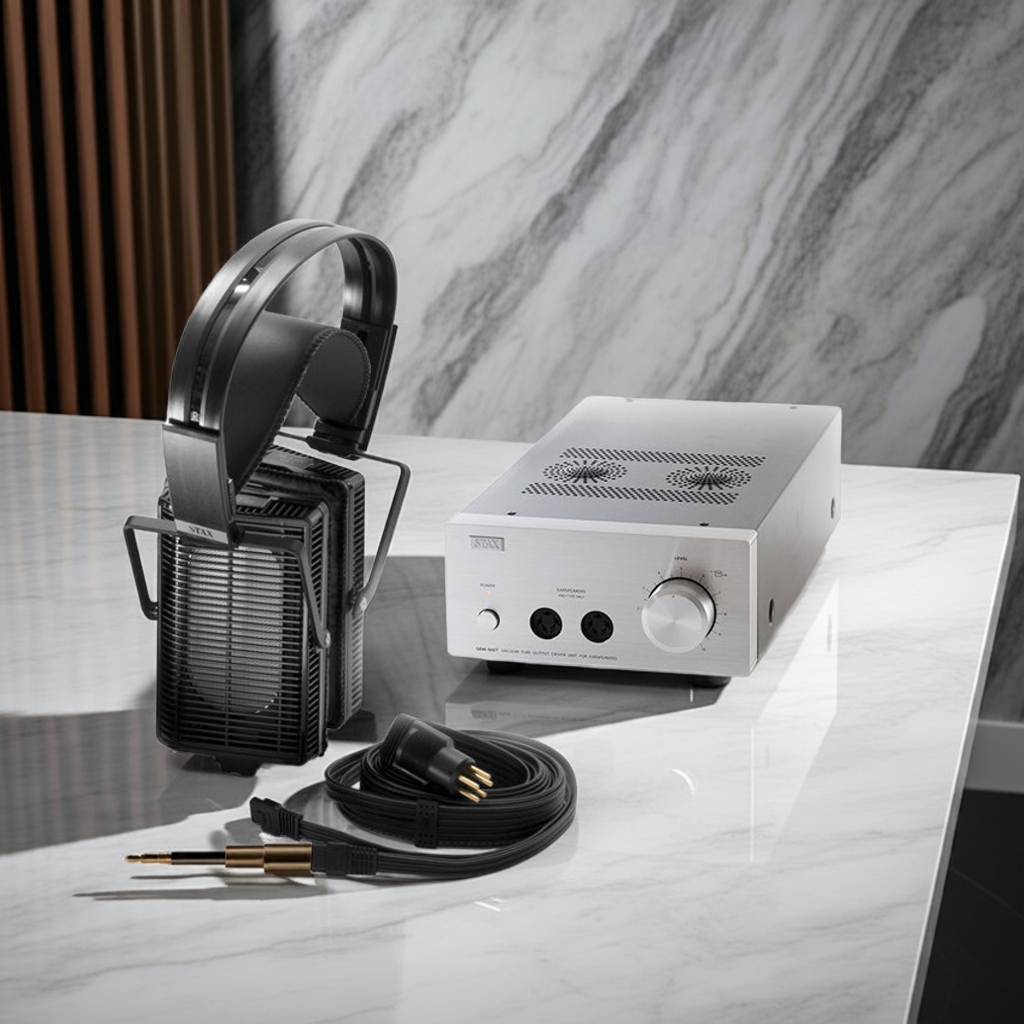 First Listen' Bundle SR-L500MKII + SRM-500T – STAX Headphones First Listen' Bundle SR-L500MKII + SRM-500T – STAX Headphones